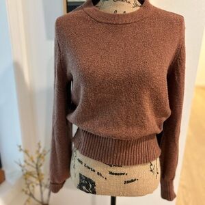 NWT Abercrombie orange supersoft balloon sleeve sweater